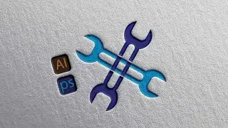 Tool Repair LoGo Icon DesiGn tutorial in illustrator cc 2022.