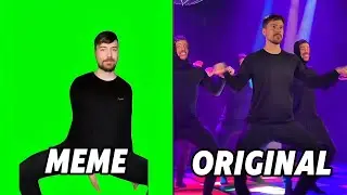 Mr Beast Rizz Original vs Meme