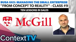 Ten Lessons in Sales - Ep. 9: From Concept To Reality