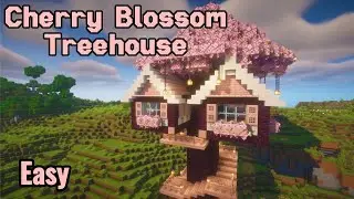 Minecraft Cherry Blossom Treehouse Tutorial