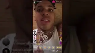 NLE CHOPPA goes live Drunk and high af with his girlfriend