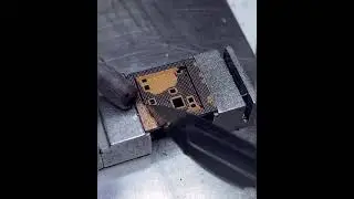 How to clean iphone CPU black glue