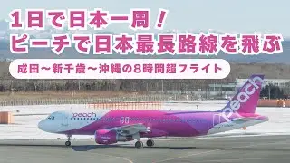 Travel Around Japan in a Day! Flying Japan's Longest Route with Peach ✈️