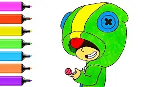 Как нарисовать Леона из brawl stars