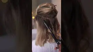 Пляжные локоны🤩Быстрые небрежные ломаные локоны #hairstyle #локоны #hairtutorial #прическа #hair