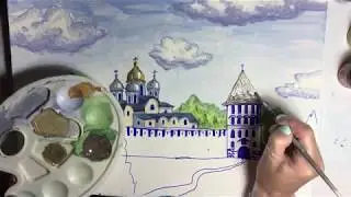 18.03.20 Online Russkaya Akademia Clase de pintura con Marina 3