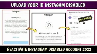 Confirm Your Identity Upload Your ID Problem | Reactivate Instagram Disabled Account 2022