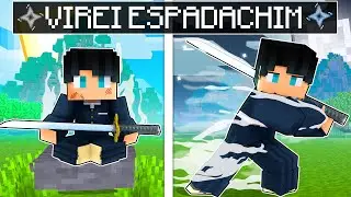 P3DRU trained and became a Mist Swordsman in Minecraft.