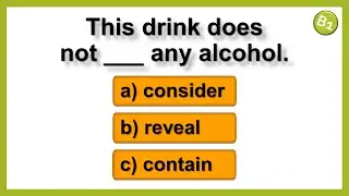 English Verbs Test - B1 level | Vocabulary Test | Intermediate level