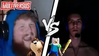 Caseoh goes against Bigmancrunch in multiversus😂