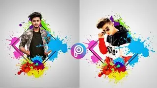 Picsart ink splash X shape editing | Picsart Tutorial ink splash Effect