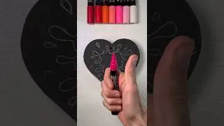 Black Heart with Pink Spot! 💖✨🎨 