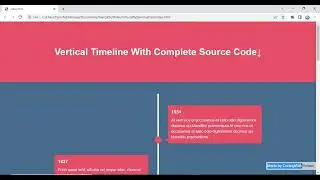 Vertical Timeline Animation With Pure CSS| CodingWithRohani