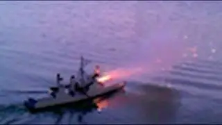 Model Boat Shoots Bottle Rockets, Self