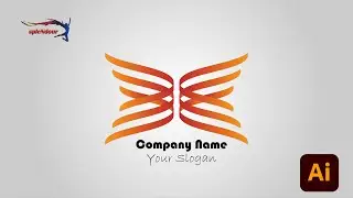Wings 🪽 logo Design in Adobe illustrator | #adobeillustrator #tutorial #easy #logo