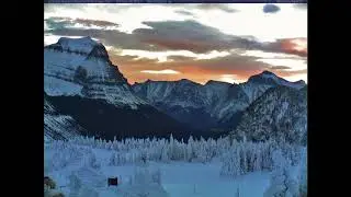 12/9/17 ~ Sunrise from Logan Pass webcam