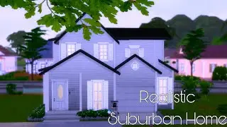 Sims 4 CAS | Realistic Suburban Home + CC Folder & Sim Download