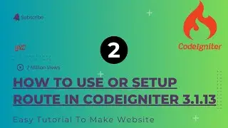 how to use or setup route in codeigniter 3