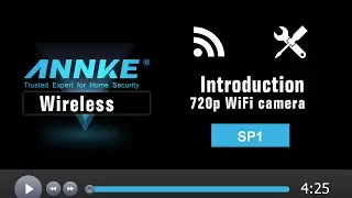 Annke SPI Wireless 720P HD Wi-Fi IP Camera