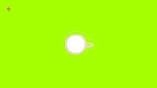 coffee cup | green screen animation