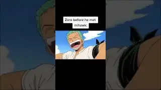Zoro before and after meeting Mihawk 😢 