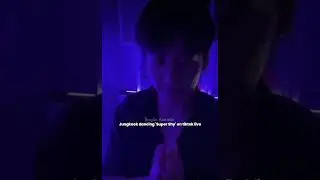 Jungkook dancing 'Super Shy' on tiktok live🐰so cutely😭💜