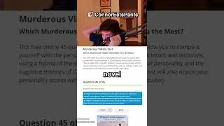 ConnorEatsPants Takes A Villain Quiz 