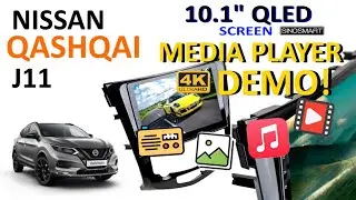 Sinosmart Android 12 Head Unit: media player demo 🎶 📺 📽️
