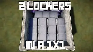 Most amount of Lockers in a 1x1 Rust Base Design 
