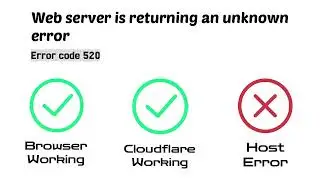 Web server is returning an unknown error Error code 520