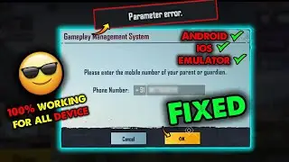 BGMI Parameter Error Fixing | Tamil Explanation | iOS and Android | 
