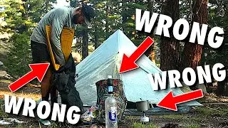 5 Backpacking Lessons STUPID Hikers learn the HARD way...