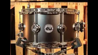 DW Collector's Satin Black Nickel Over Brass 7x13 Snare Drum