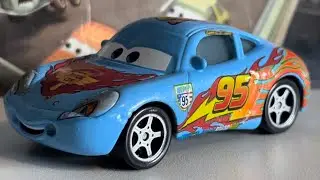 Factory Custom World Grand Prix Lightning McQueen Sally Carrera - Mattel Disney Pixar Cars Diecast