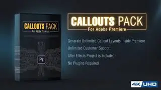 Callout Line Pack For Premiere ★ Premiere Pro Template ★ Project Files