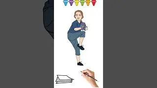 Как Нарисовать бейсболистка #shorts #какнарисовать #бейсболистки #рисование #рисовать  #speedpaint
