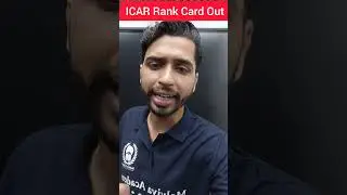 ICAR Rank Card Out ! Go and check now