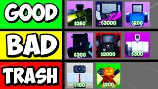 ALL Unit Tier List! Toilet Tower Defense