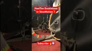 SlowMotion HeelToe Doublebass #doublebass #heeltoe #drums #meshuggah #jayweinberg #metalcore