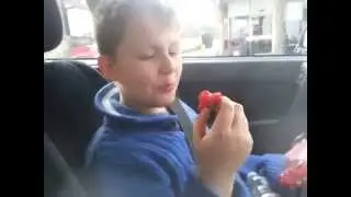 9 year old and his dad do a Scotch Bonnett Challenge