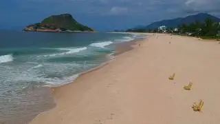 Beach aerial shooting