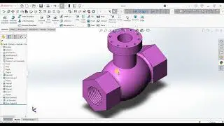 ☑️Solidworks Valve design Exercise