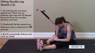Shape Stretch Flexibility Exercise #12 Sitting double leg stretch