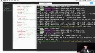 020 Building a React skeleton app with Watchify Babelify  Node