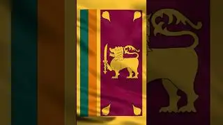 | SRI LANKA | இலங்கை | ශ්රී ලංකාව |  Waving Flag | 1 Hour | 4K