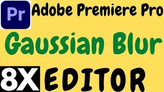 ADOBE PREMIERE PRO GAUSSIAN BLUR TUTORIAL IN HINDI BY 8X EDITOR.PREMIERE PRO GAUSSAIN BLUR TUTORIAL.