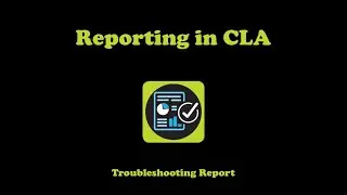 Troubleshooting Report