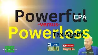 Sorry for Non-CPA Tax Agents You usurp the functions of a CPA Denying him to earn a decent income