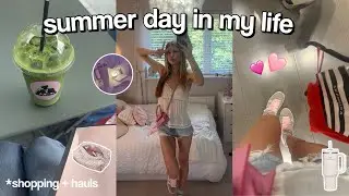 SUMMER DAY IN MY LIFE *shopping + hauls 🌸🌺