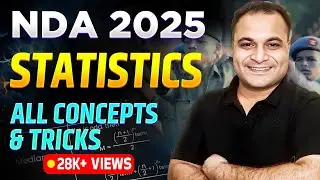 STATISTICS All Formulas & TRICKS For UPSC NDA EXAM 🤩 | Must Cover All Tricks & Concepts 💪| Mohit Sir
